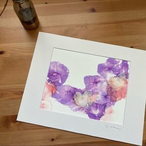 New Original Signed Artwork Alcohol Ink on Paper